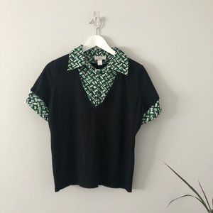 Ann Taylor LOFT Short Sleeve Black Sweater